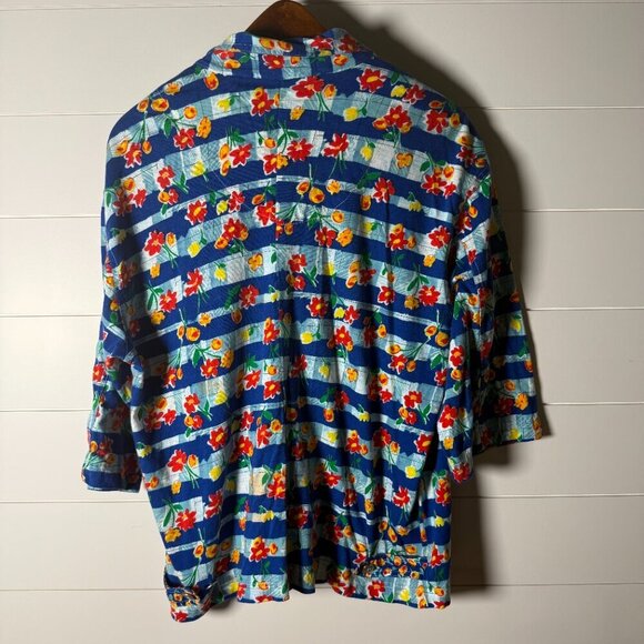 Carole Little Sport Vintage Blouse & Skirt Set Cottage Core Sz Large Skirt - Picture 5 of 13